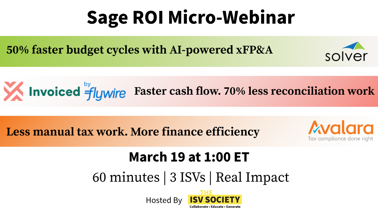 Sage ROI Micro-Webinar: Finally Fix the Finance Bottlenecks